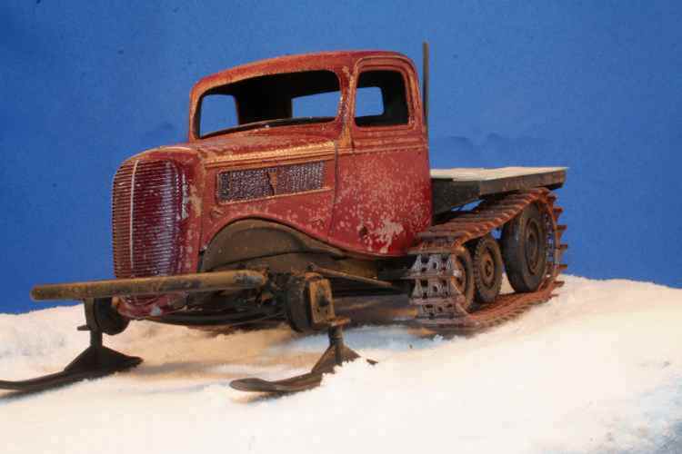 A different kind of '37 Ford  1937 Ford Snowmobile final 30